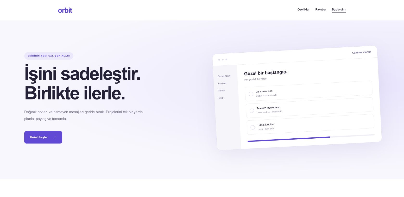 Launch sayfa tasarımı