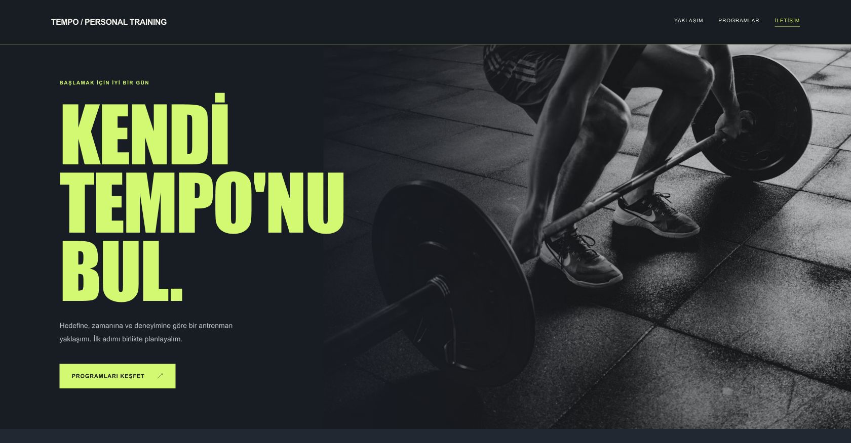 Tempo sayfa tasarımı